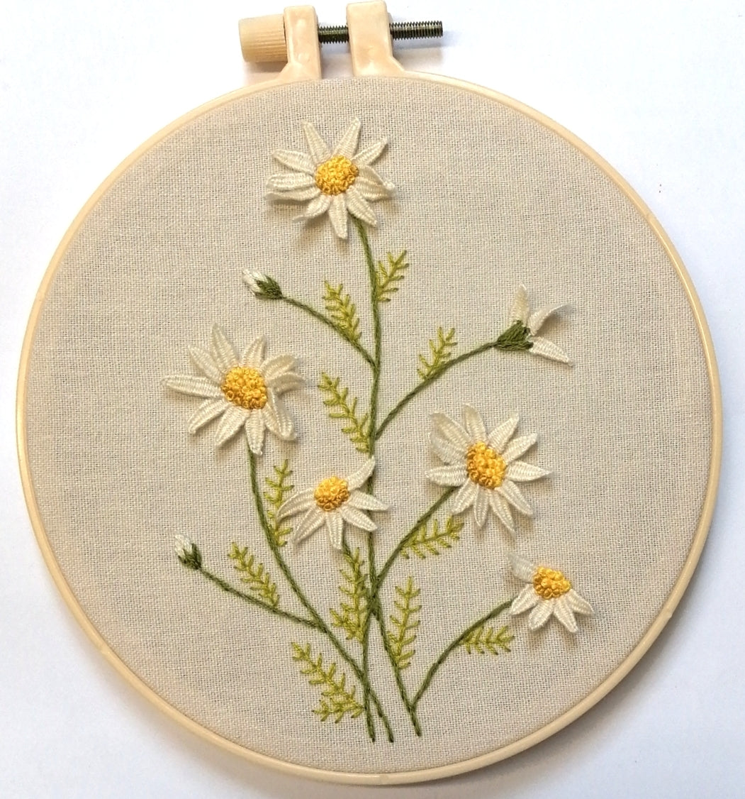 3D embroidery Diasy